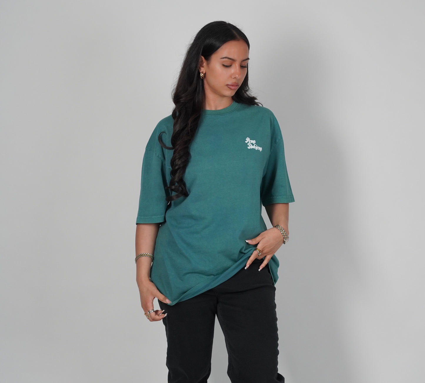 Green Vintage Oversized Tee