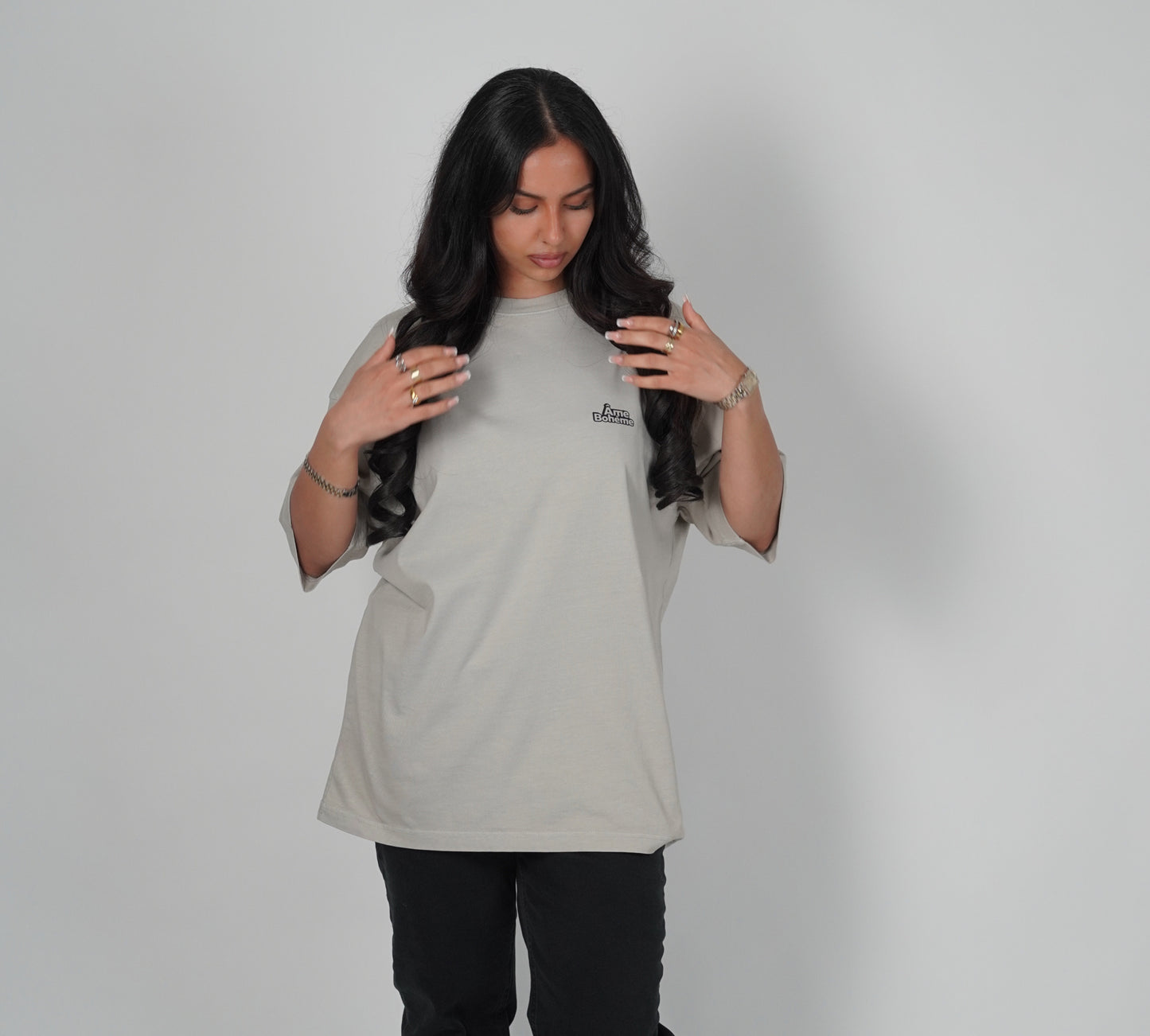 Grey Vintage Oversized Tee