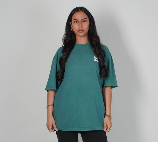 Green Vintage Oversized Tee