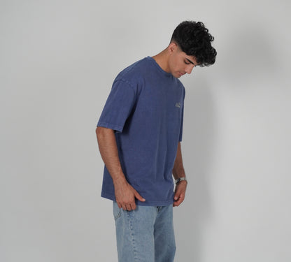 Blue Vintage Oversized Tee