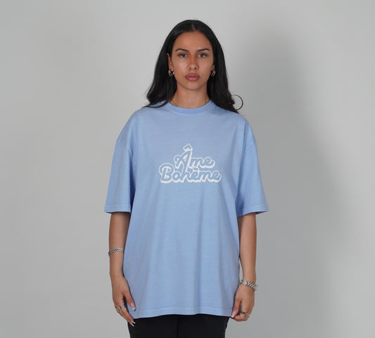 Baby Blue Vintage Oversized Tee