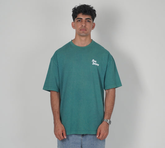 Green Vintage Oversized Tee