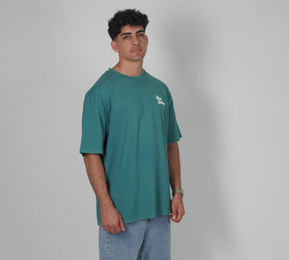 Green Vintage Oversized Tee