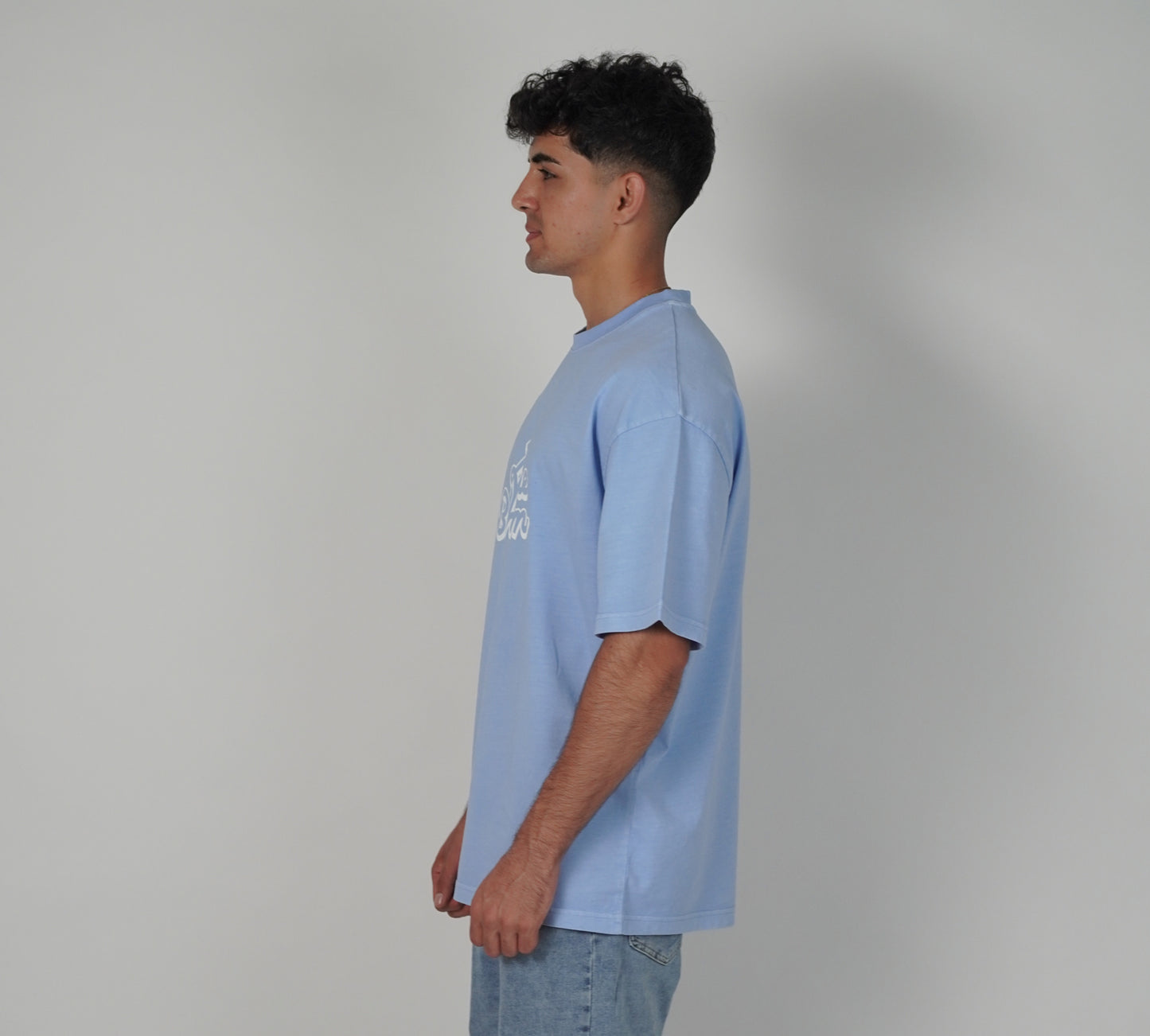 Babyblue Vintage Oversized Tee